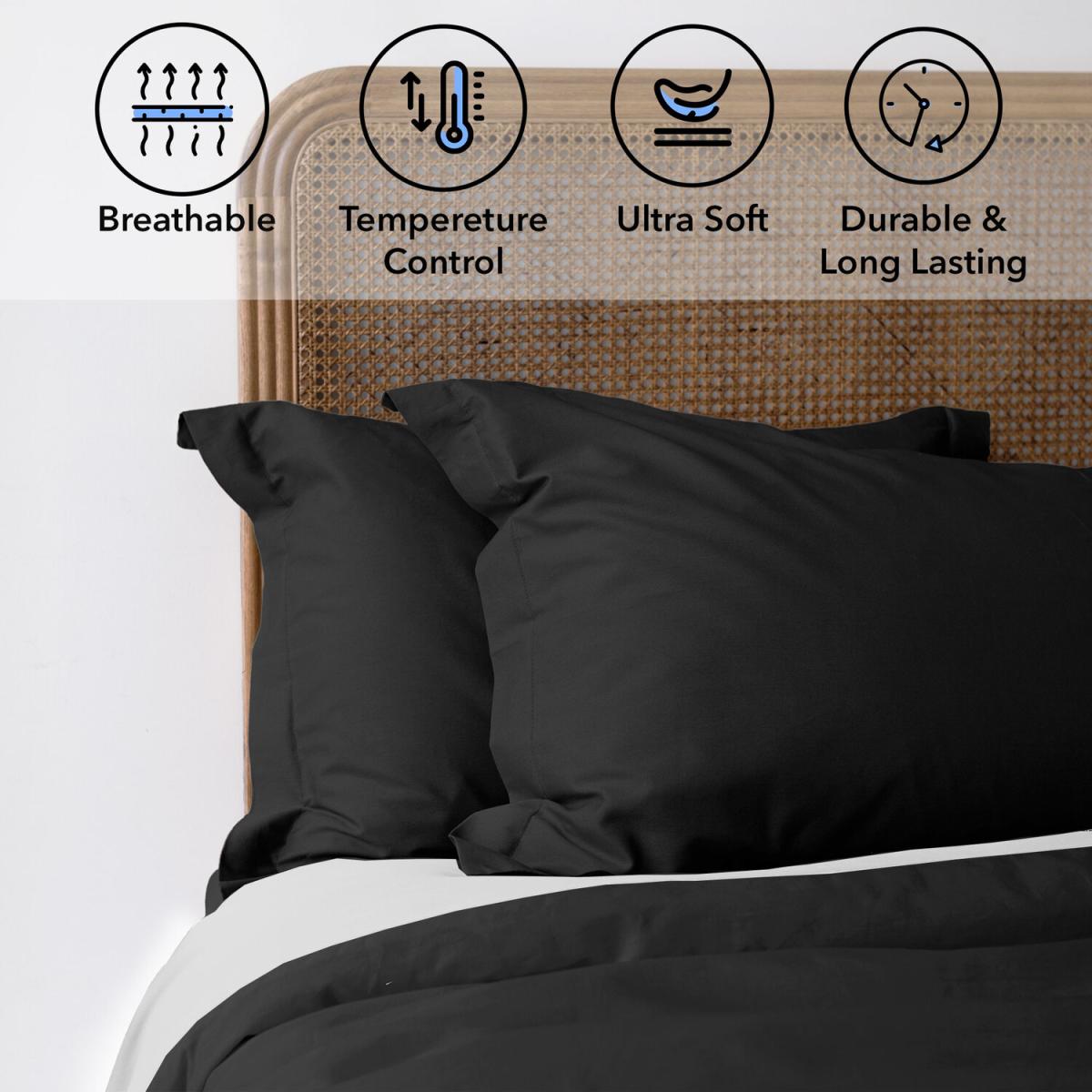 Bed Couture Twill Duvet Cover and Set of 2 pillowcases 65x65 cm - White/Black / Double – image 39