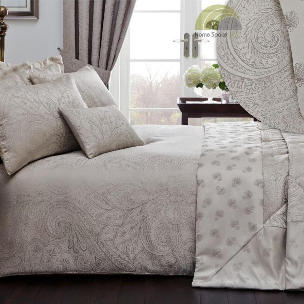 Linden Jacquard Duvet Cover Bedding Set - Yellow / Double