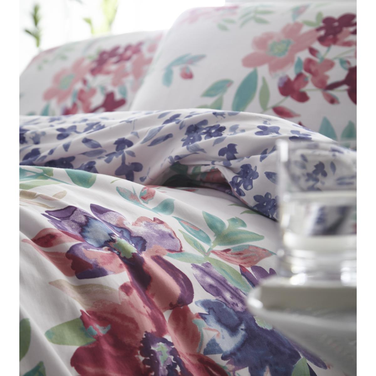 Kew Duvet Cover and Pillowcase Set - Fuchsia / Double – image 2