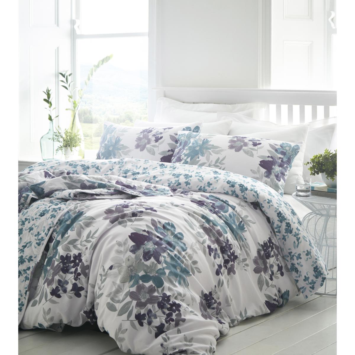 Kew Duvet Cover and Pillowcase Set - Fuchsia / Double – image 7
