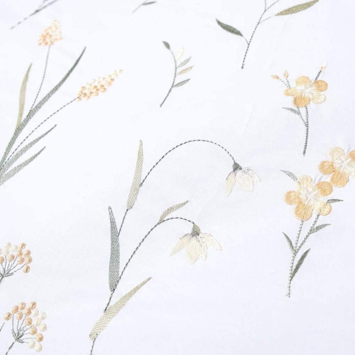 Imogen Duvet Cover Set - BM255 - White/Saffron / Double – image 2