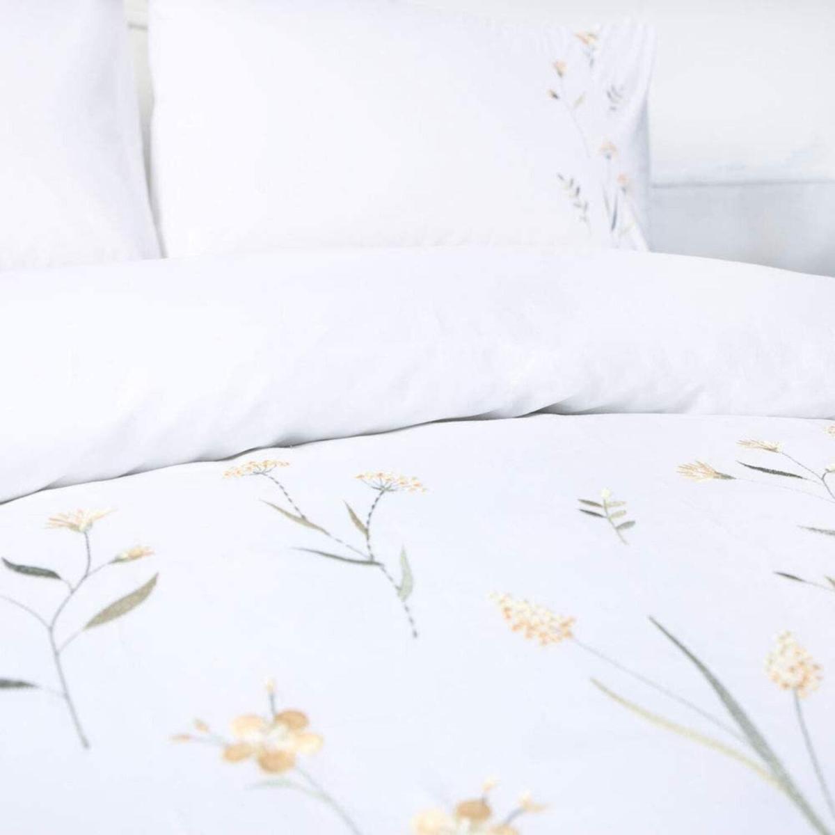 Imogen Duvet Cover Set - BM255 - White/Saffron / Double – image 3