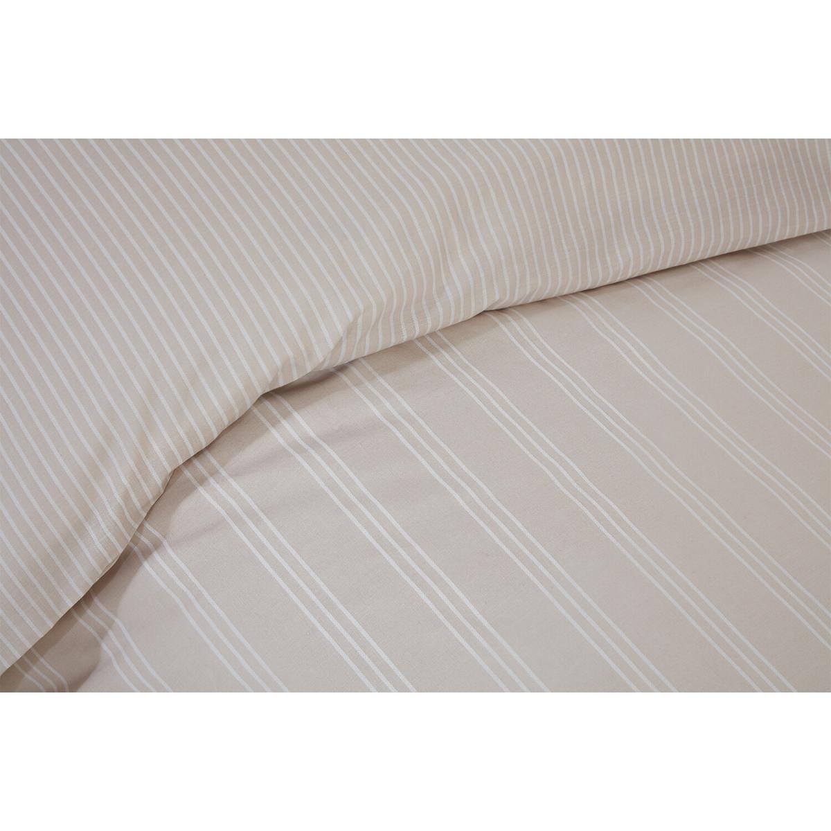 Thurlestone Stripe Duvet Cover and Pillowcase Set - Grey / Double – image 9