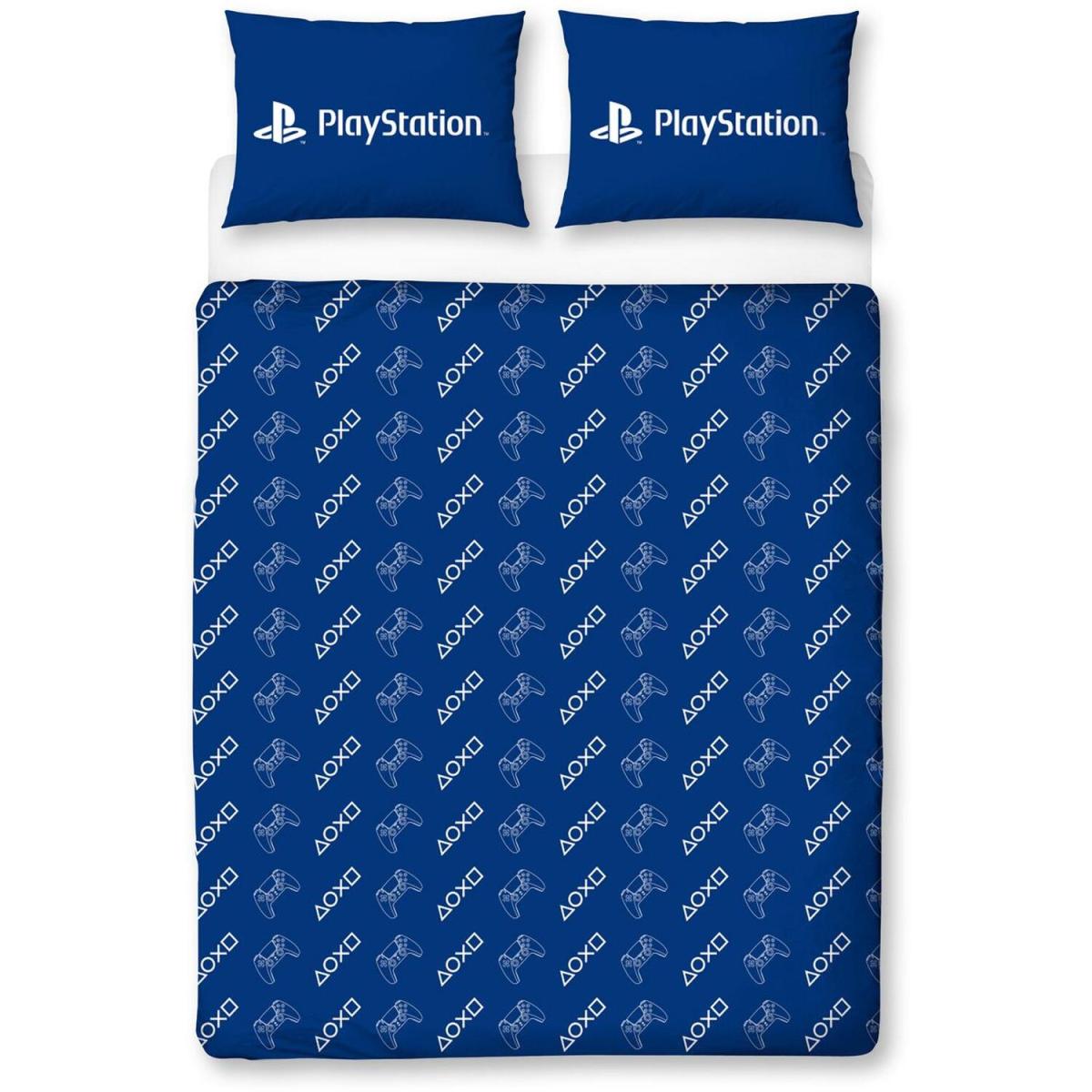 Playstation Player One Duvet Cover with Pillowcase Bedding Quilt Set - Blue / Double – image 5