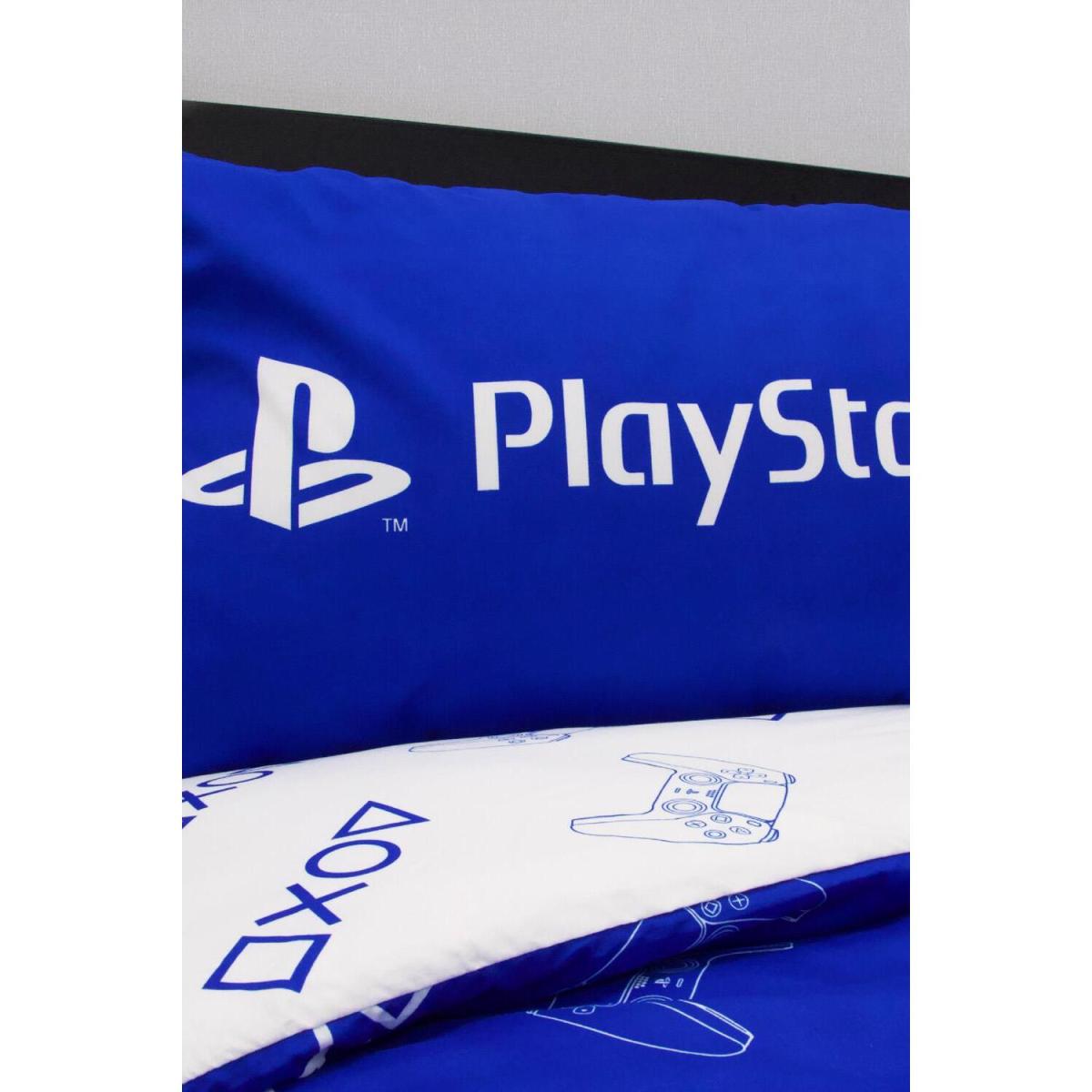 Playstation Player One Duvet Cover with Pillowcase Bedding Quilt Set - Blue / Double – image 6
