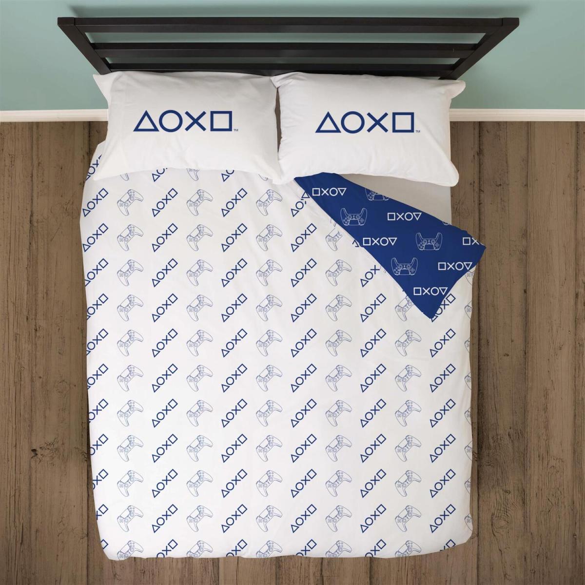 Playstation Player One Duvet Cover with Pillowcase Bedding Quilt Set - Blue / Double – image 7