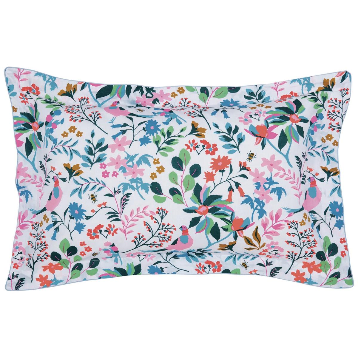 Joules Cotton Pheasant Floral White Bedding Set - King size – image 3