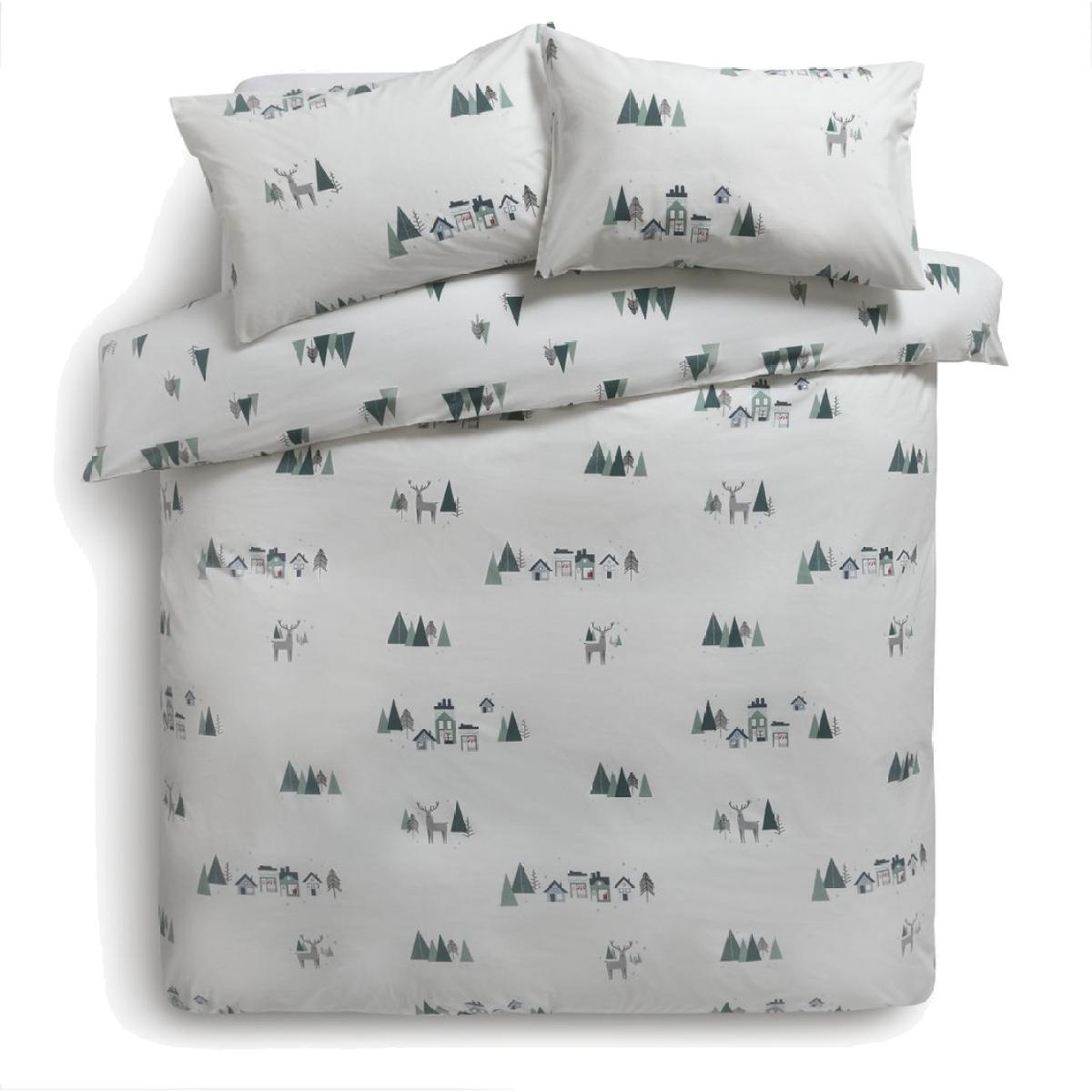 Habitat Christmas Woodland Scandi Bedding Set - Kingsize – image 1