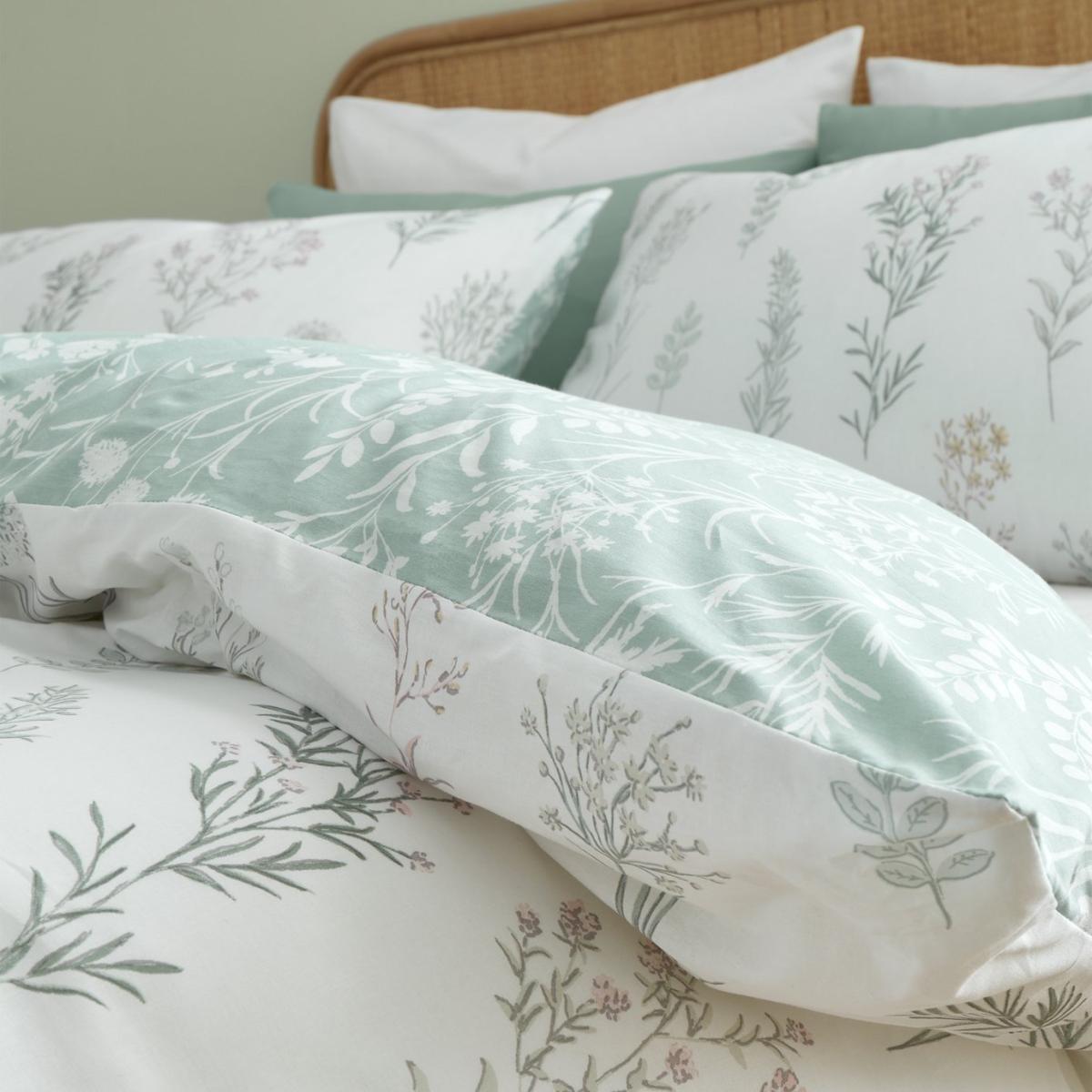 Bianca Cotton 200 TC Wild Flowers White Bedding Set - King – image 5