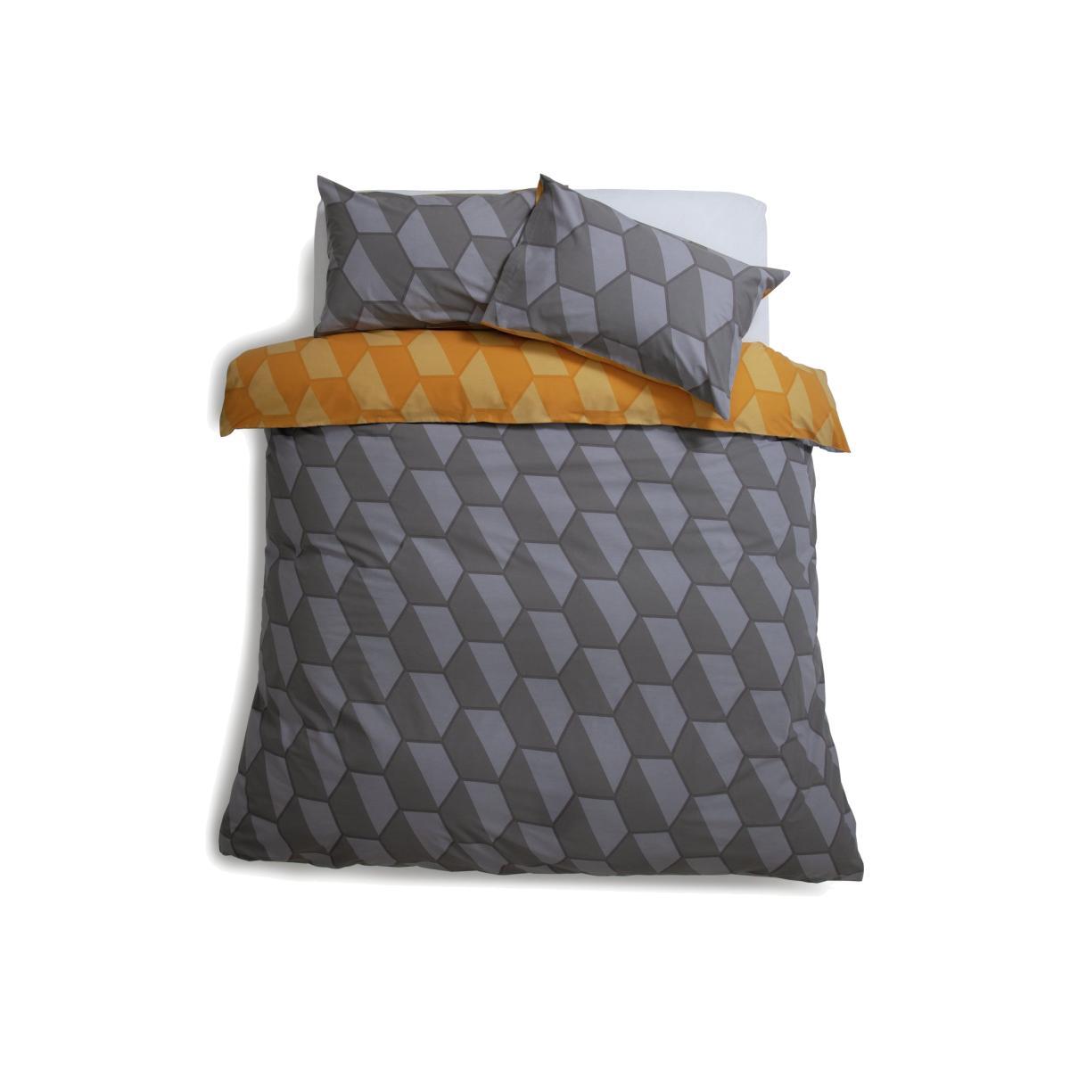 Habitat Industrial Geo Reversible Bedding Set - Kingsize