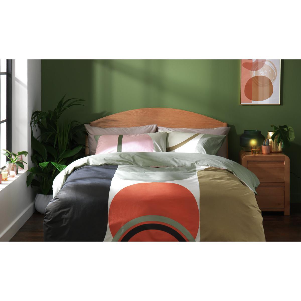 Habitat Citrine Panel Print Bedding Set - King Size – image 2