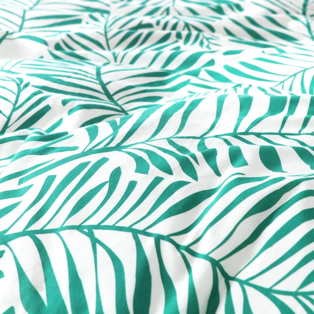 Habitat Abstract Green Leaf & White Bedding Set - Kingsize – image 8