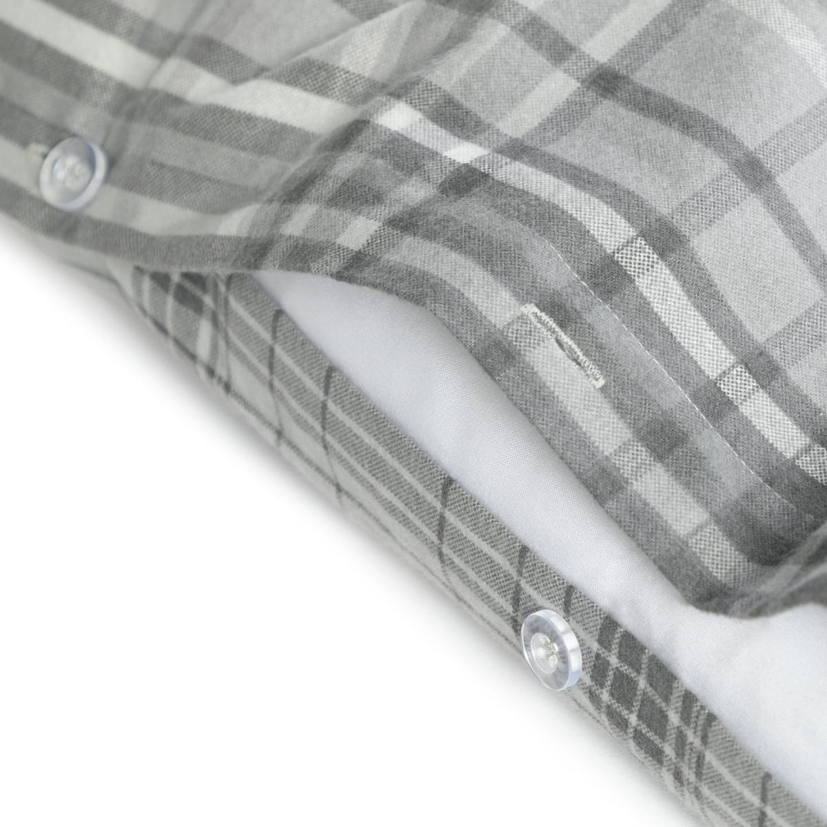 Habitat Grey Brushed Check Christmas Bedding Set - King – image 7