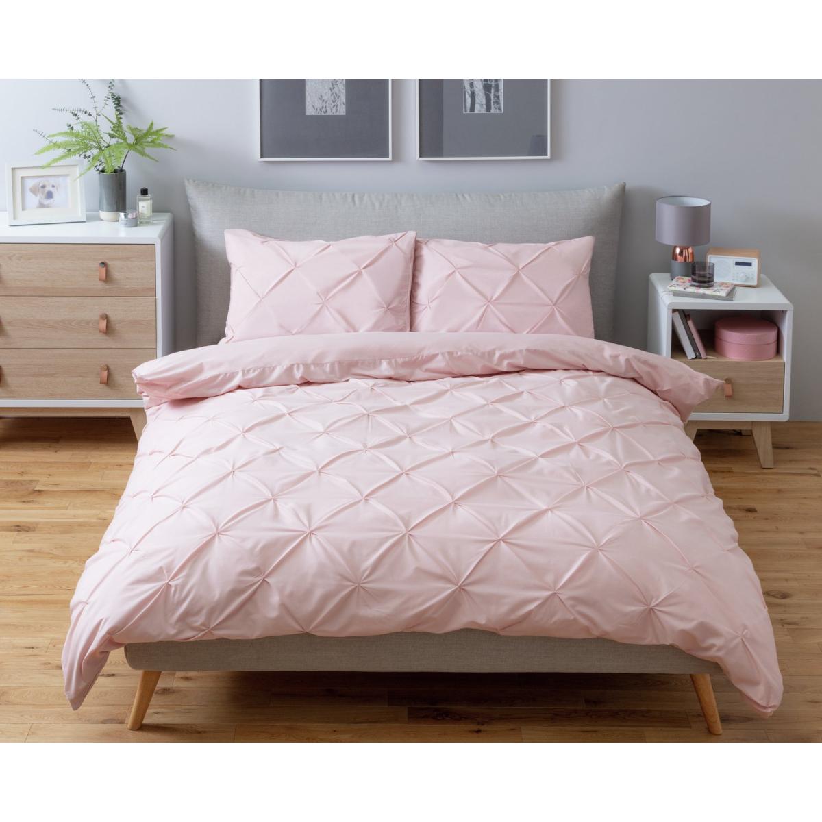 Habitat Hadley Pintuck Blush Pink Bedding Set - Kingsize – image 2