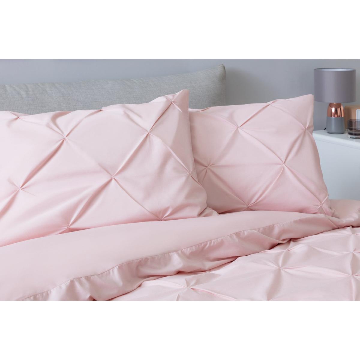 Habitat Hadley Pintuck Blush Pink Bedding Set - Kingsize – image 5