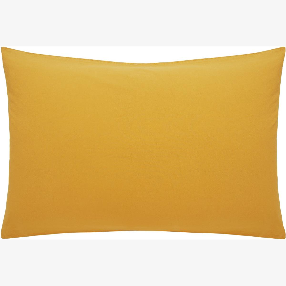 Habitat Stonewashed Cotton Mustard Bedding Set - Kingsize