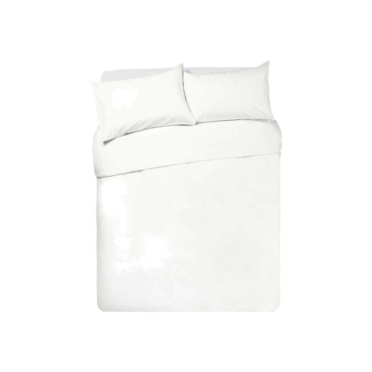 Habitat Anti Microbial White Bedding Set - Kingsize – image 1