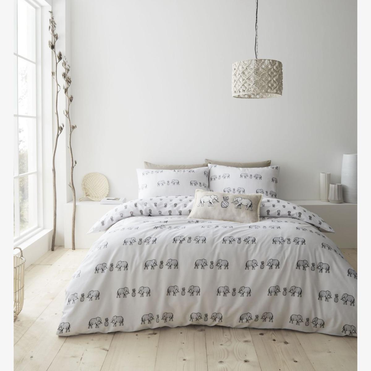 Pineapple Elephant Tembo Natural Bedding Set - Single