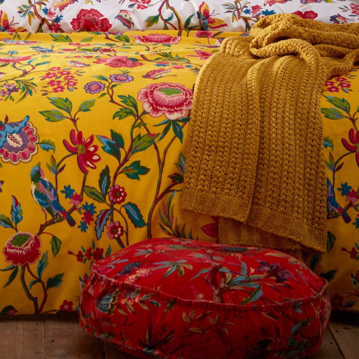 Furn Pomelo Tropical Floral Yellow Bedding Set - King size – image 2