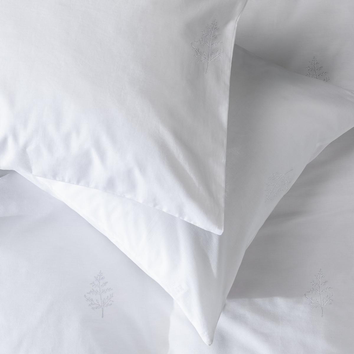 Habitat Cotton Embroidered Leaf White Bedding Set- King size – image 4