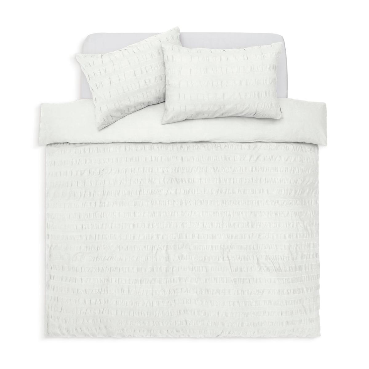 Habitat Widestripe Seersucker White Bedding Set - King size – image 3