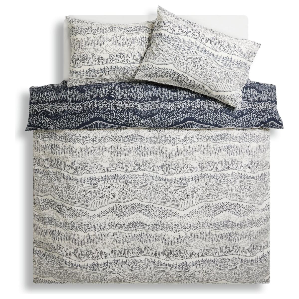 Habitat Cotton Scandi Blue Bedding Set- King size – image 3