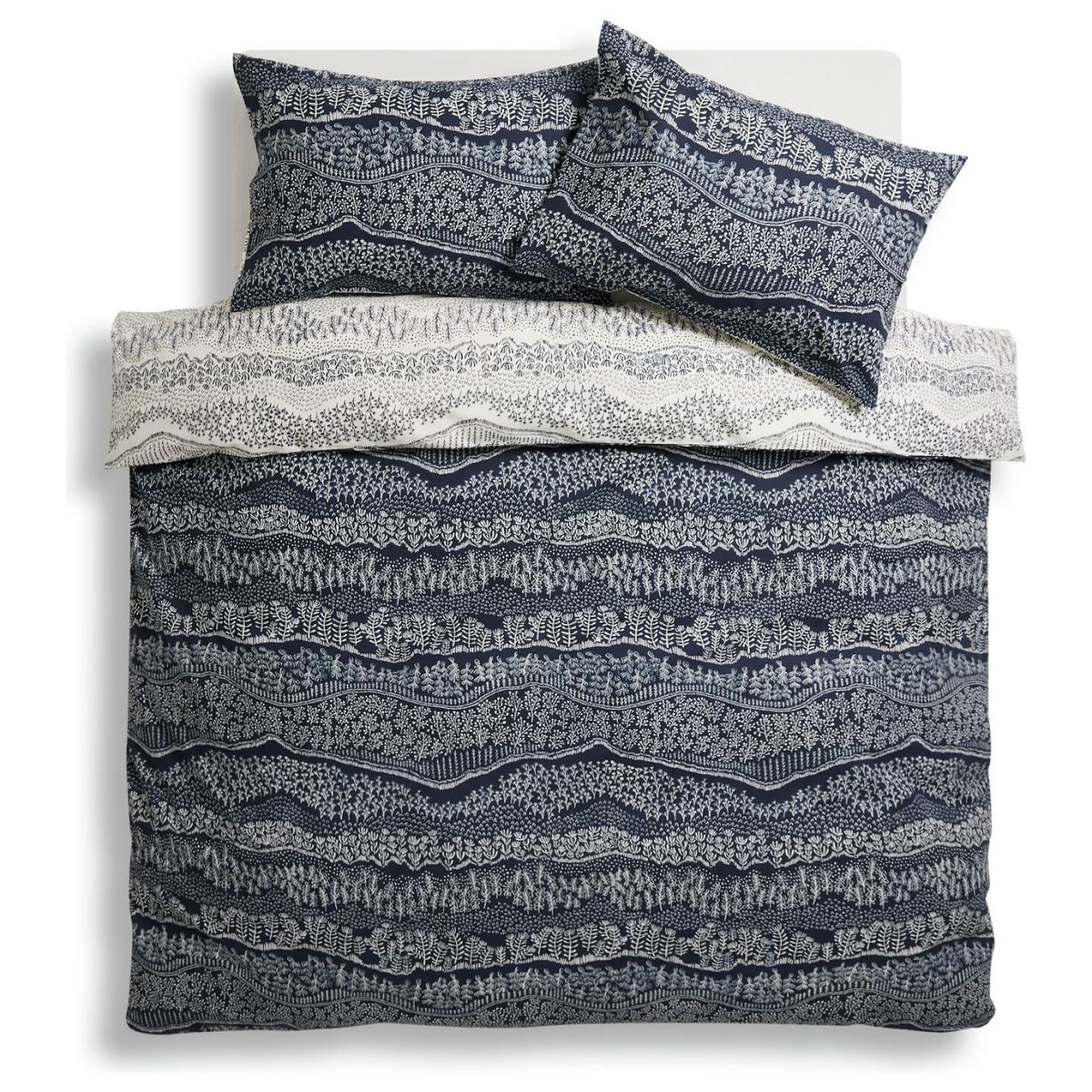 Habitat Cotton Scandi Blue Bedding Set- King size – image 5