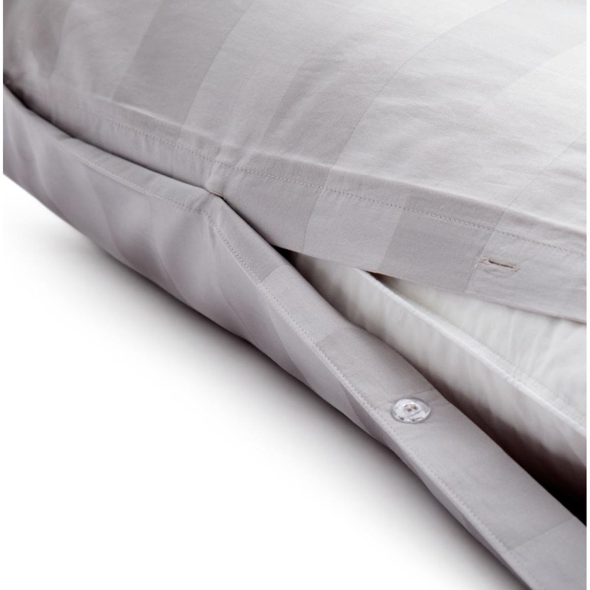 Habitat Cotton 400TC Sateen Stripe Grey Bedding Set-Kingsize – image 5