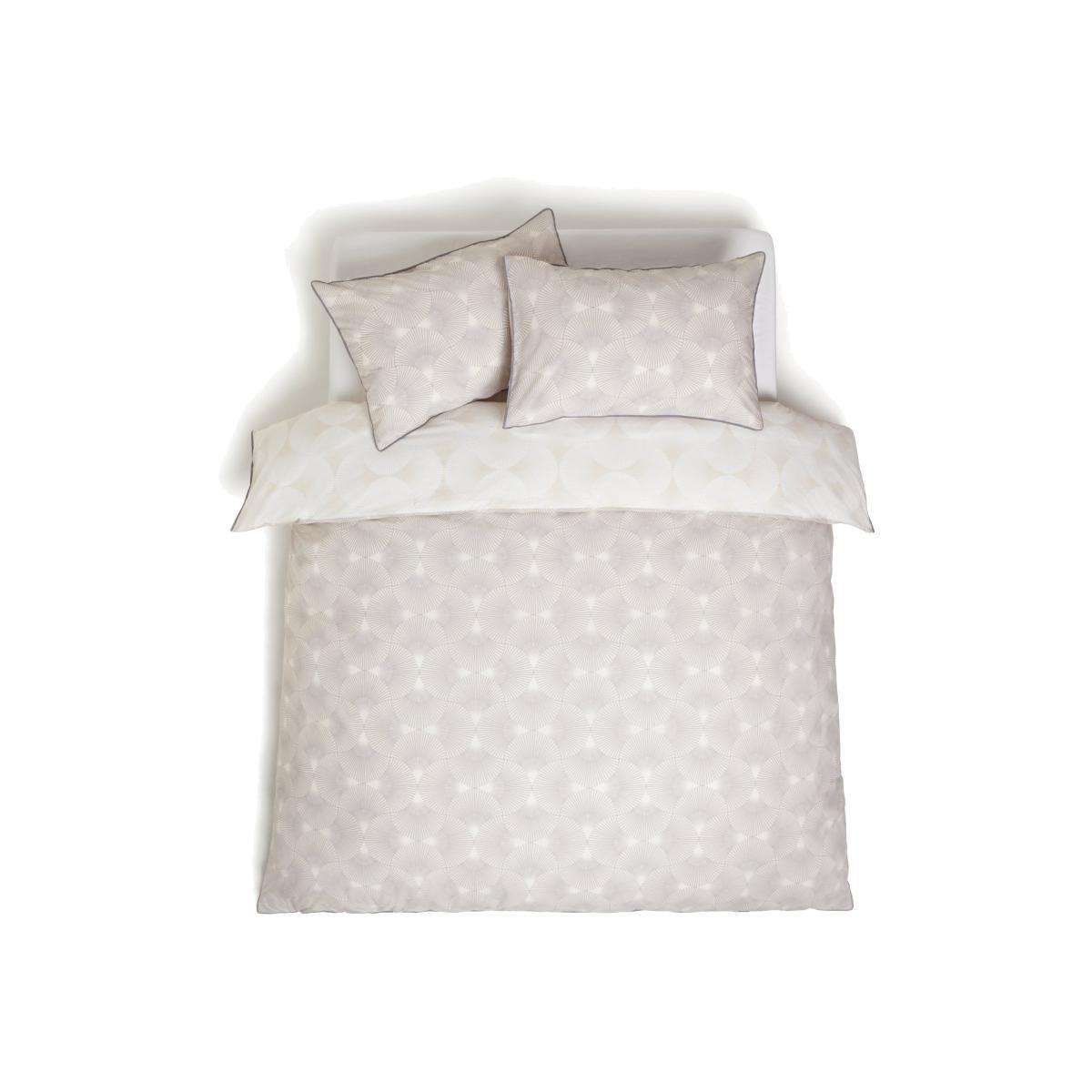 Habitat Fan Print Reversible Cream Bedding Set - Kingsize
