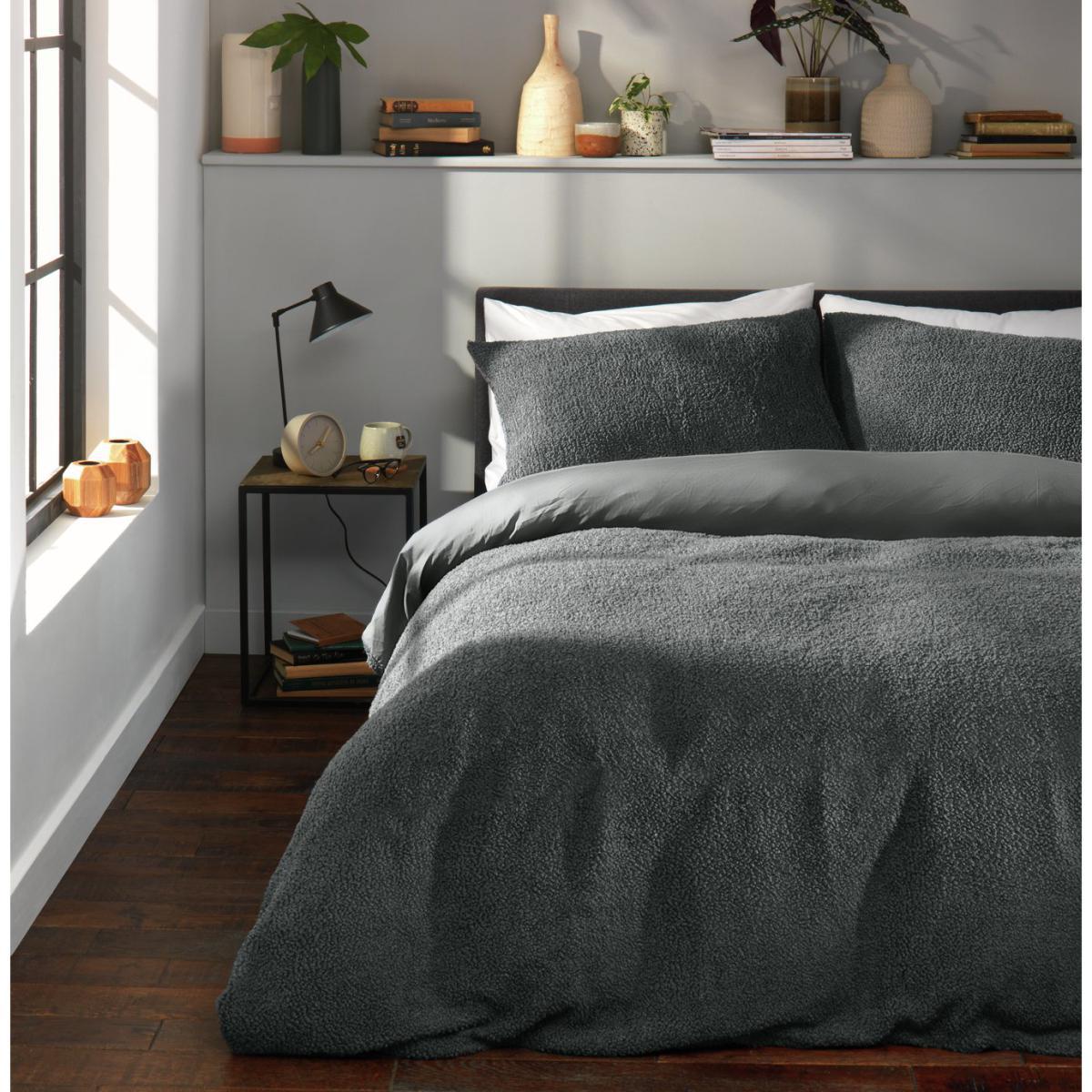 Habitat Boucle Grey Bedding Set - King Size – image 2