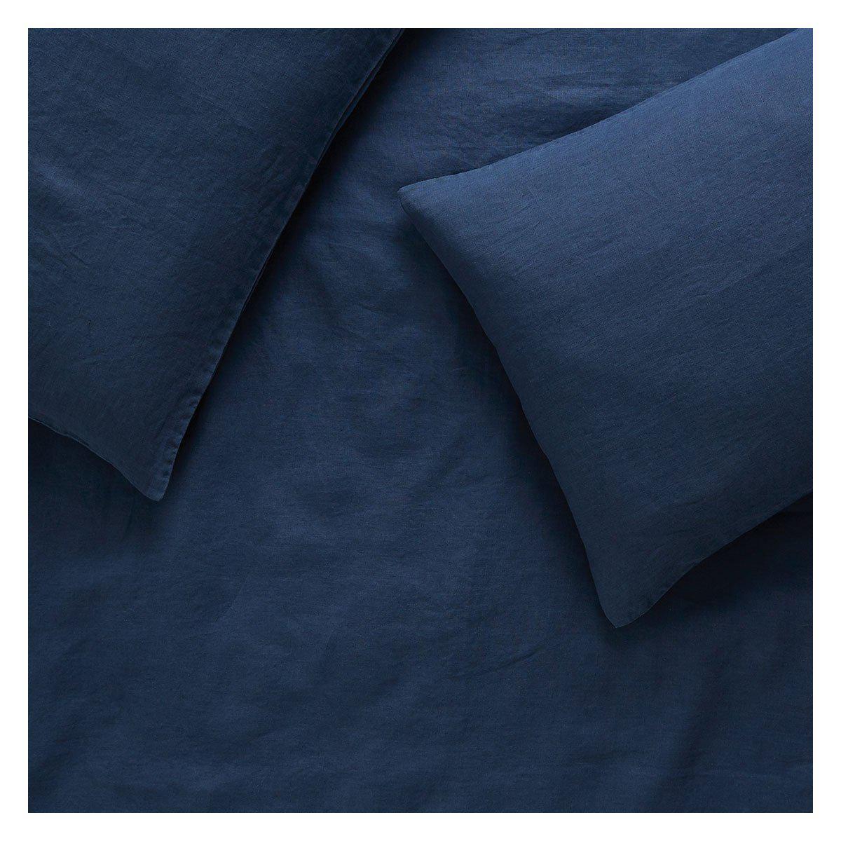 Habitat Linen Petrol Blue Bedding Set - Kingsize – image 3