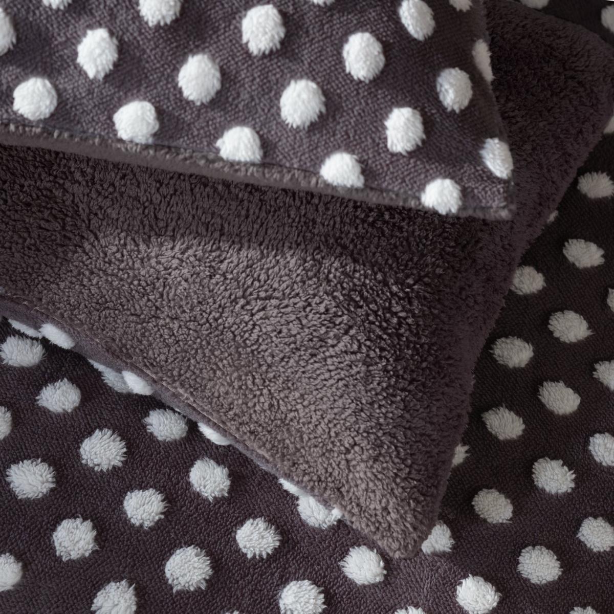 Habitat Tufted Spot Fleece Grey Bedding Set - King Size – image 3