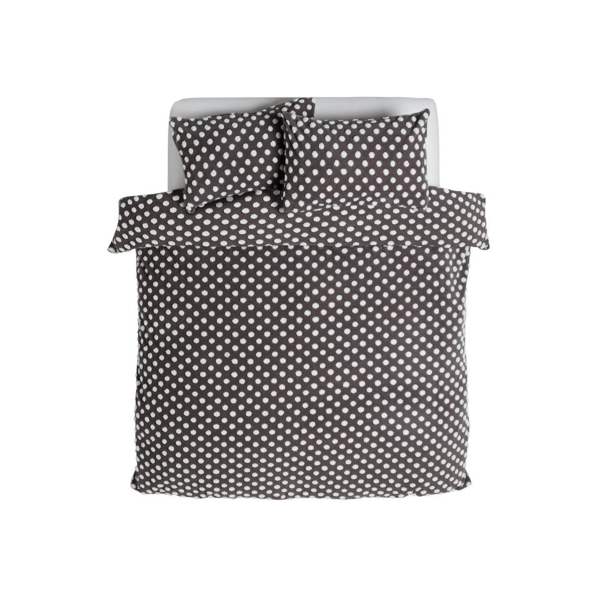 Habitat Tufted Spot Fleece Grey Bedding Set - King Size – image 1