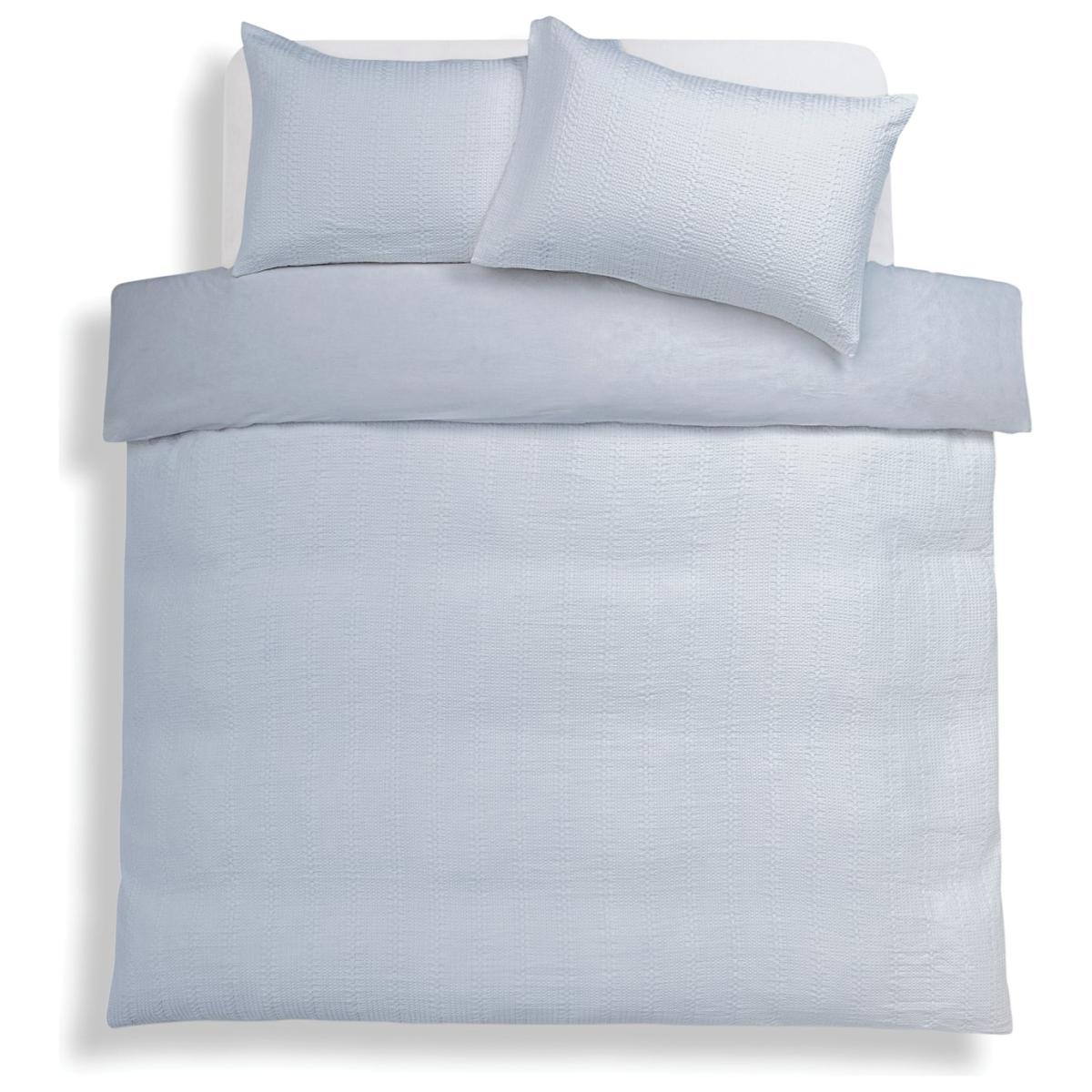 Habitat Waffle Blue Bedding Set - King size – image 2