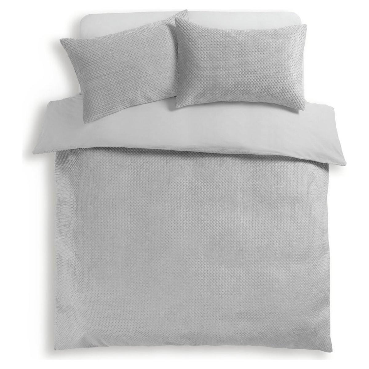 Habitat Pinsonic Velvet Plain Grey Bedding Set - Kingsize – image 3