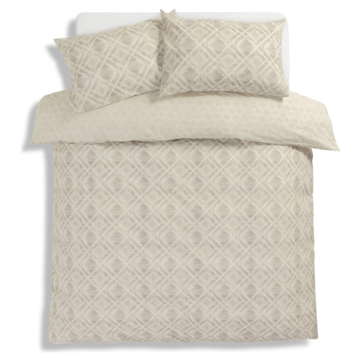 Habitat Cotton 200TC Geo Silver & Cream Bedding Set-Kingsize – image 3