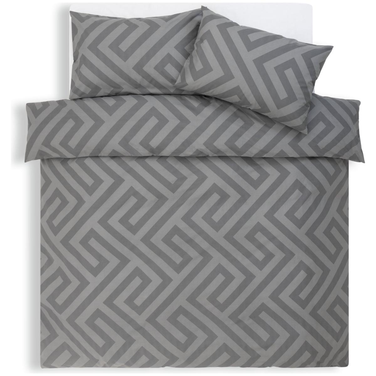 Habitat Greek Geo Grey Bedding Set - King size – image 3