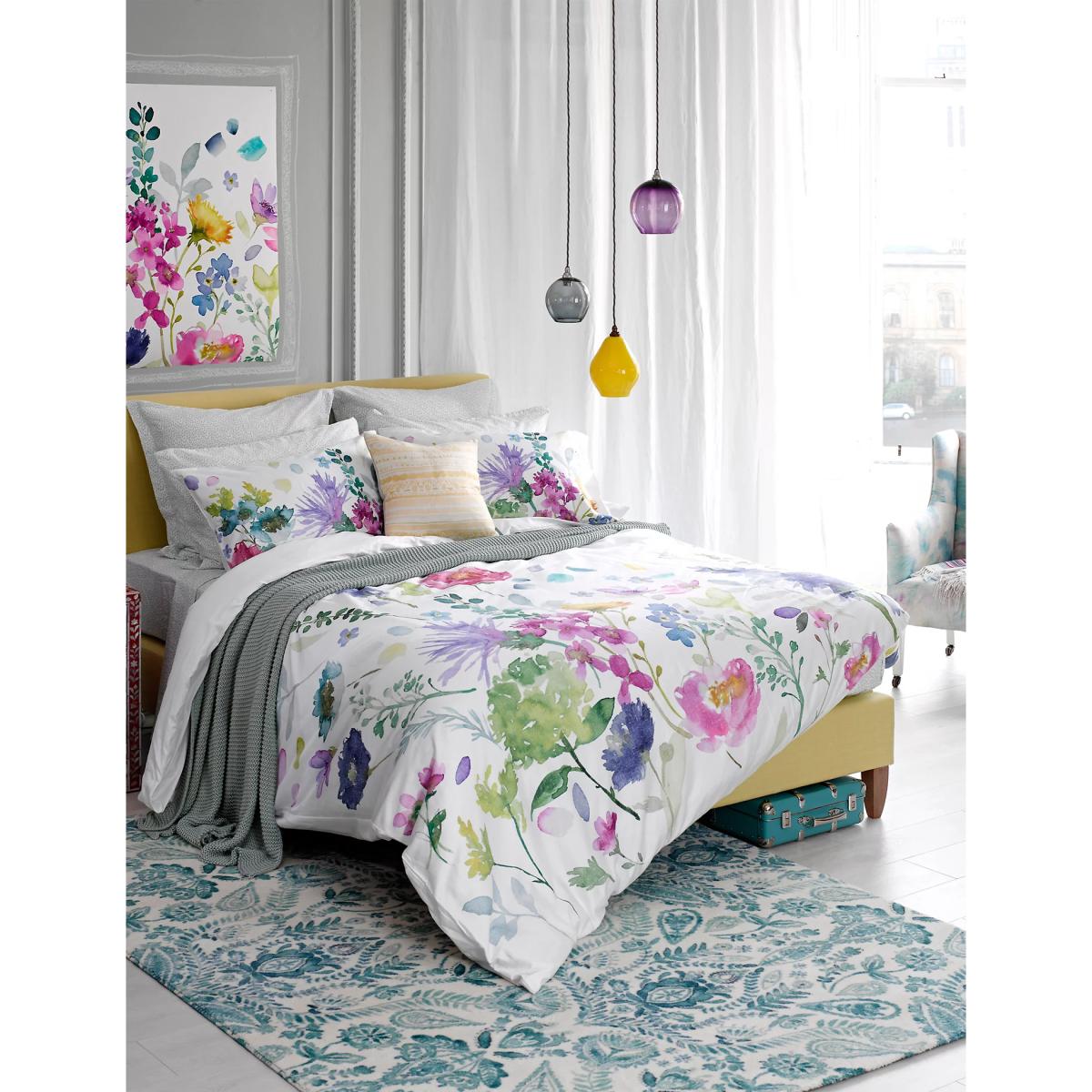 Bluebellgrey Pure Cotton Tetbury Meadow Bedding Set - 5FT - Multi, Multi – image 3