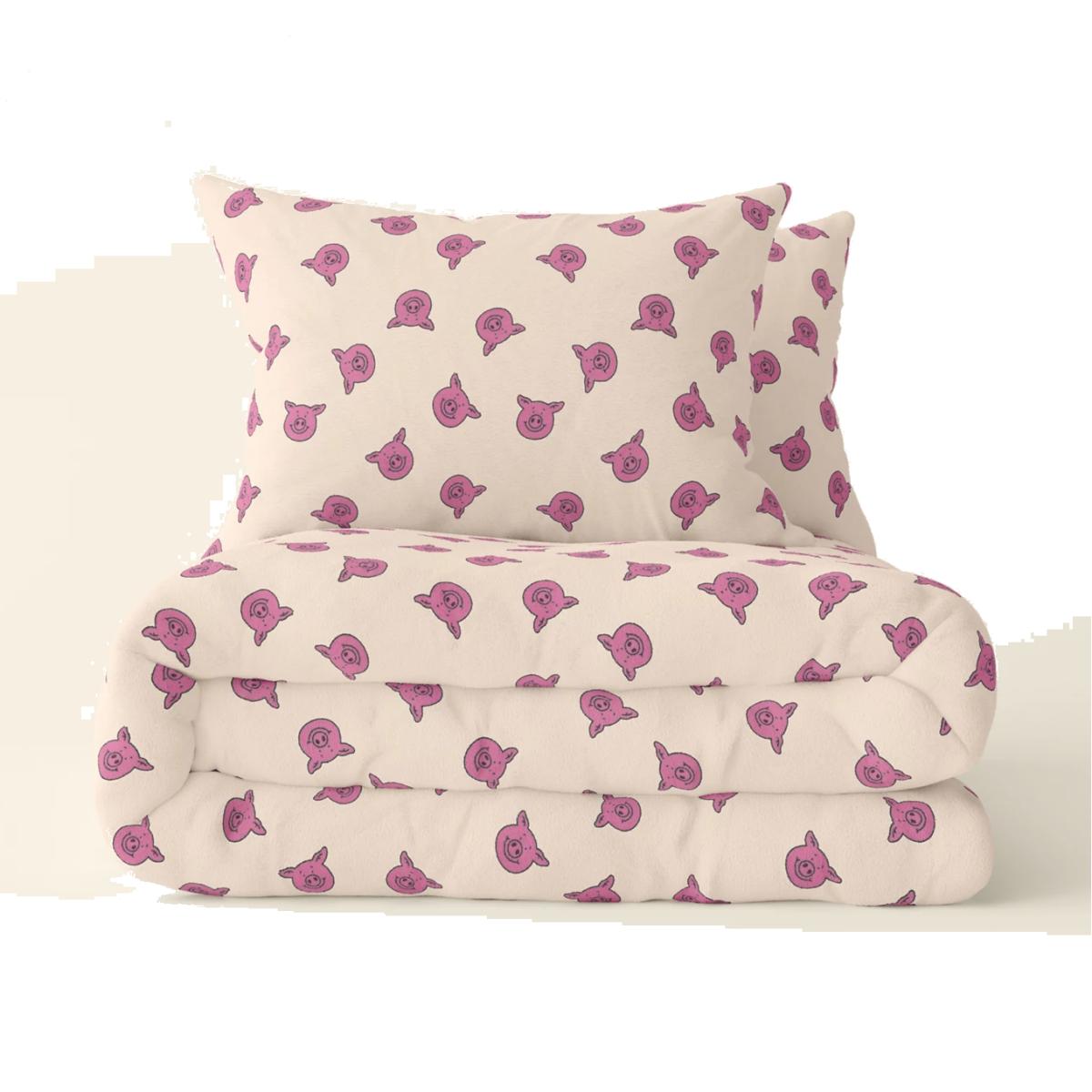 Percy Pig™ Fleece Bedding Set - 5FT - Pink Mix, Pink Mix – image 1