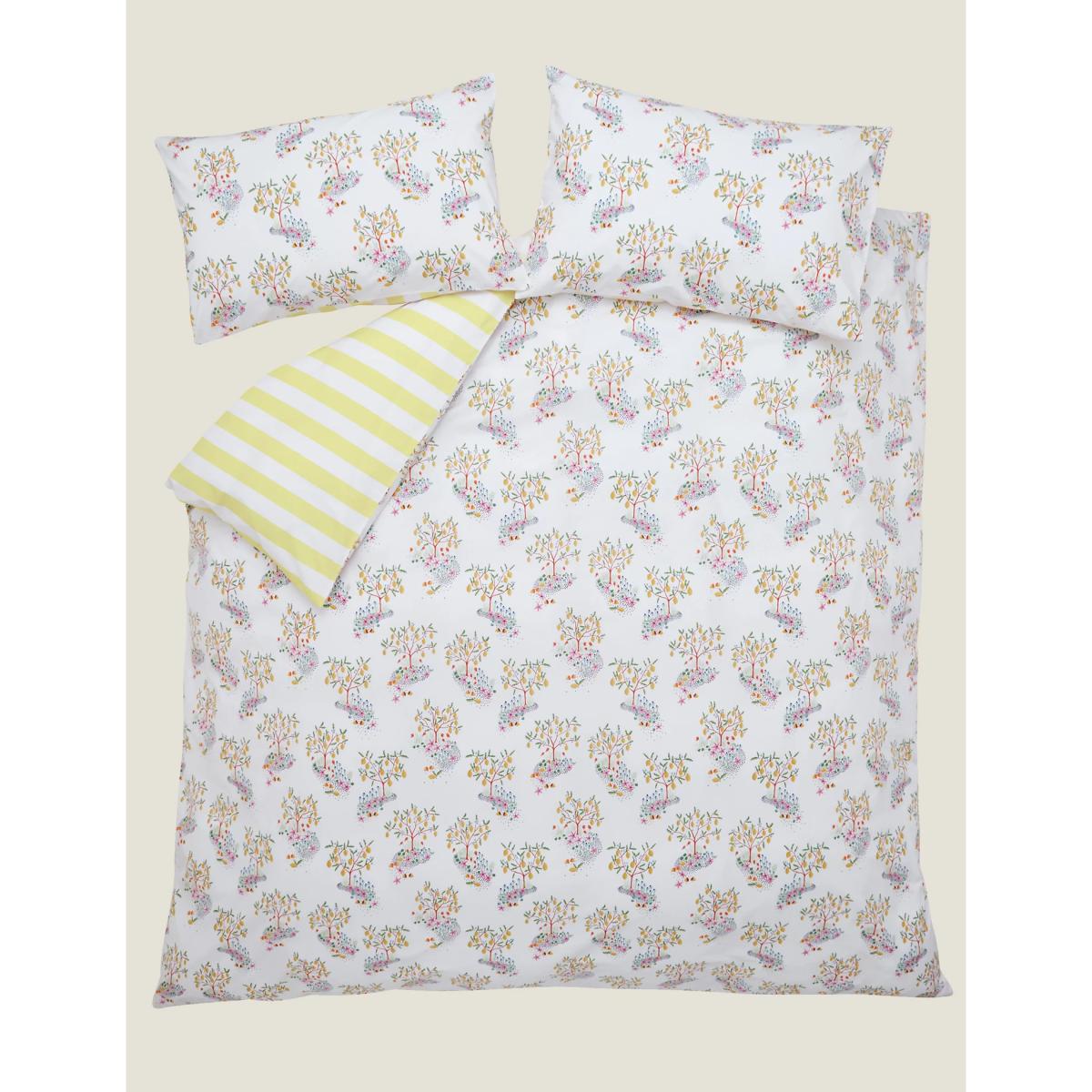 Cath Kidston Pure Cotton Lemon Trees Bedding Set - 5FT - White, White – image 2