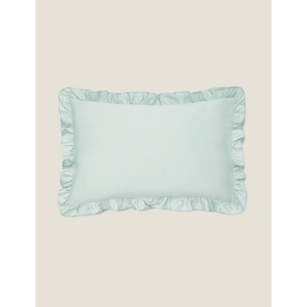 Laura Ashley Pure Cotton Sateen Ruffle Bedding Set - 5FT - Duck Egg, Duck Egg – image 4