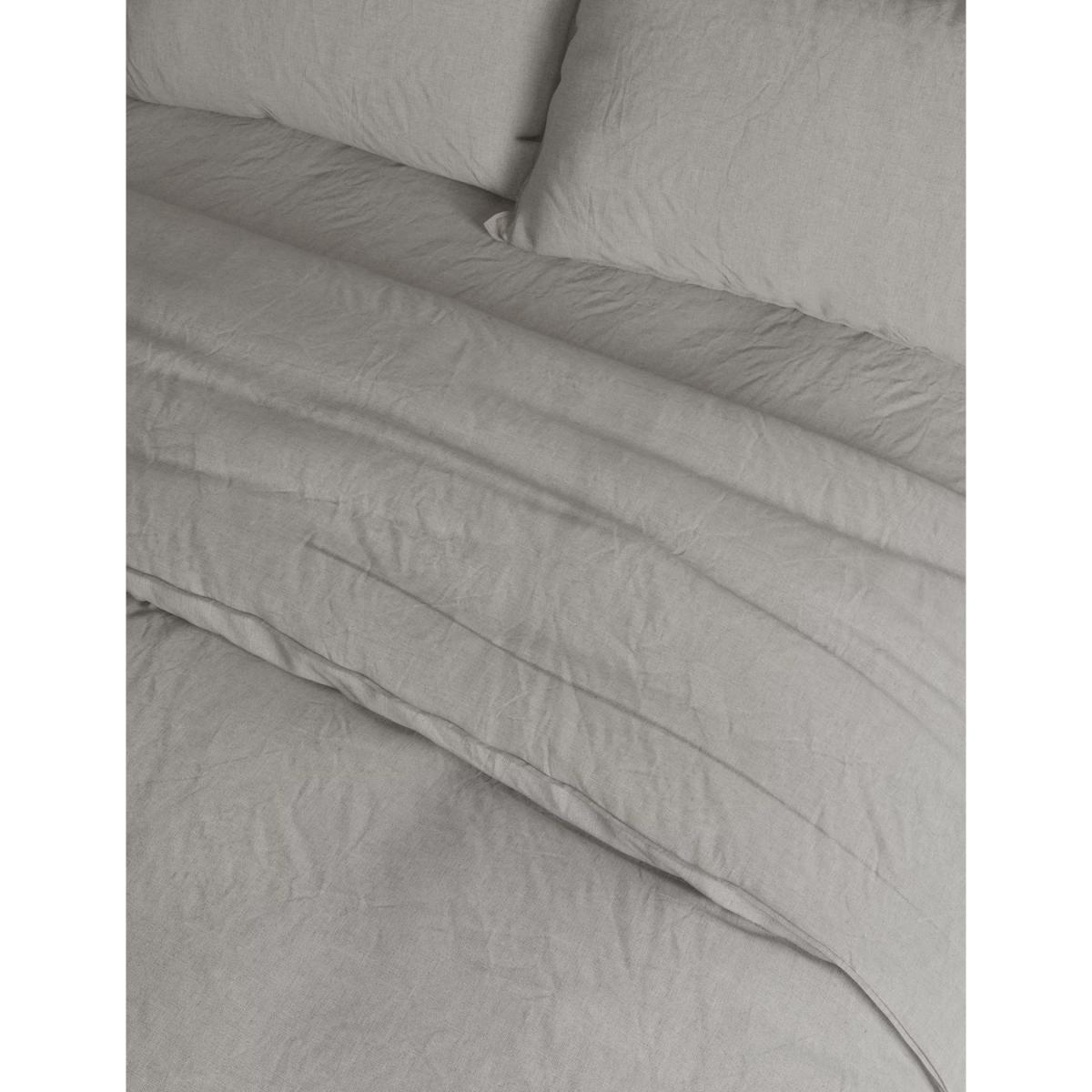 M&S Pure Linen Bedding Set - 5FT - Pink, Pink – image 5