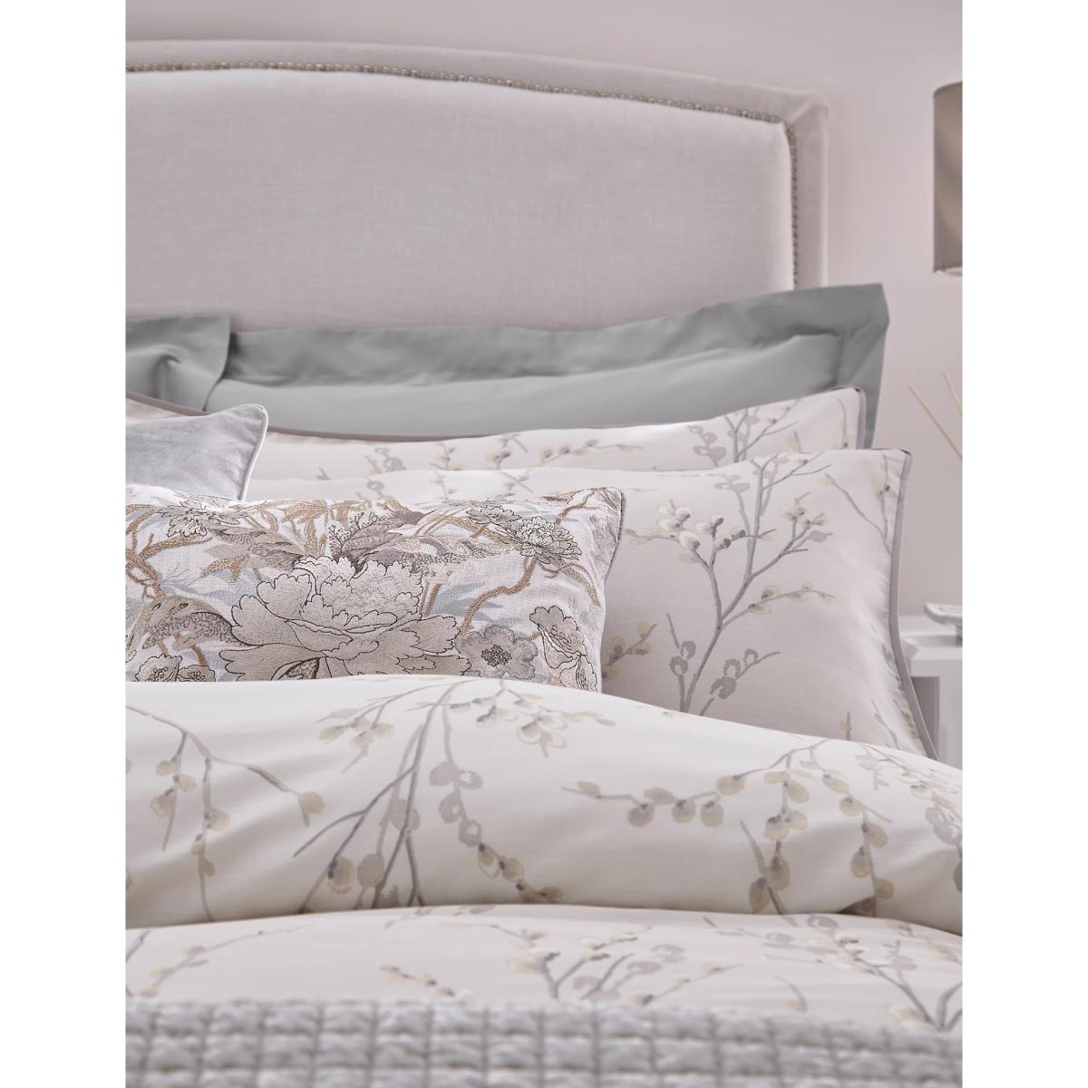 Laura Ashley Pure Cotton Sateen Pussy Willow Bedding Set - 5FT - Duck Egg, Duck Egg – image 2
