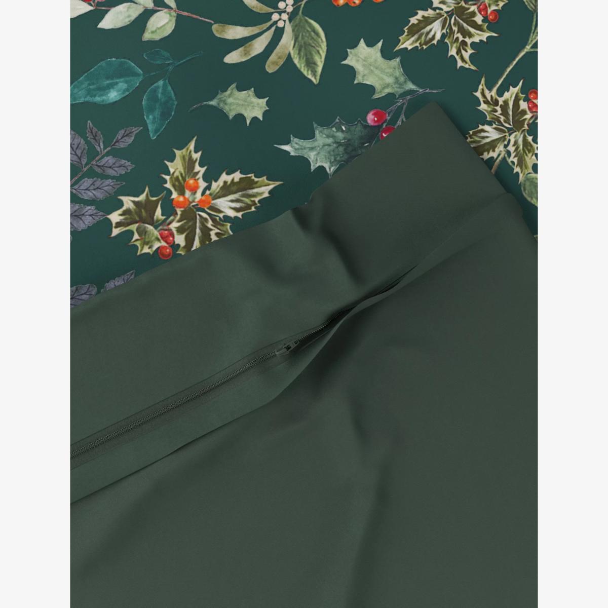 M&S Pure Cotton Sateen Winter Woodland Bedding Set - 5FT - Green Mix, Green Mix – image 1