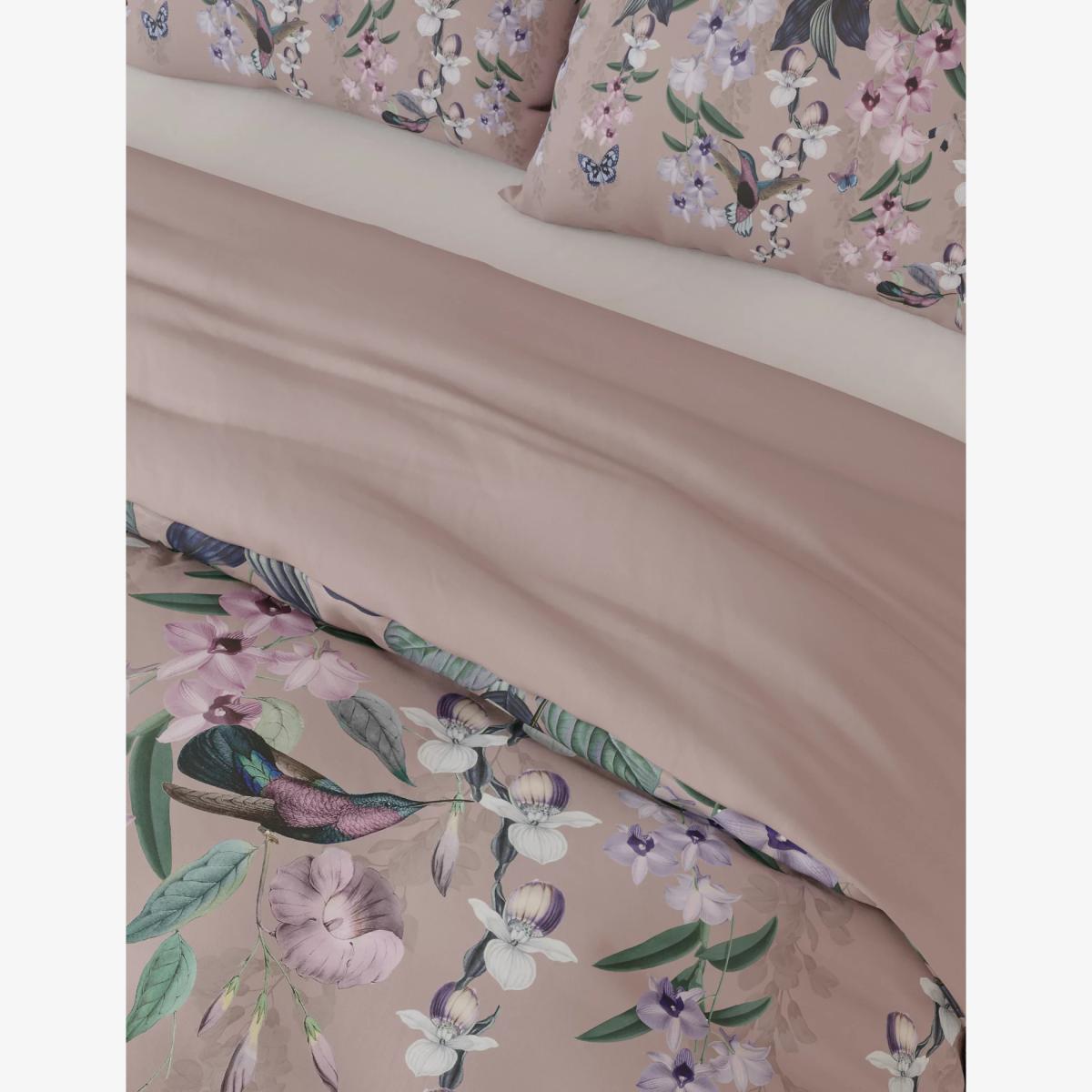 M&S Pure Cotton Sateen Hummingbird Bedding Set - 5FT - Pink Mix, Pink Mix – image 1