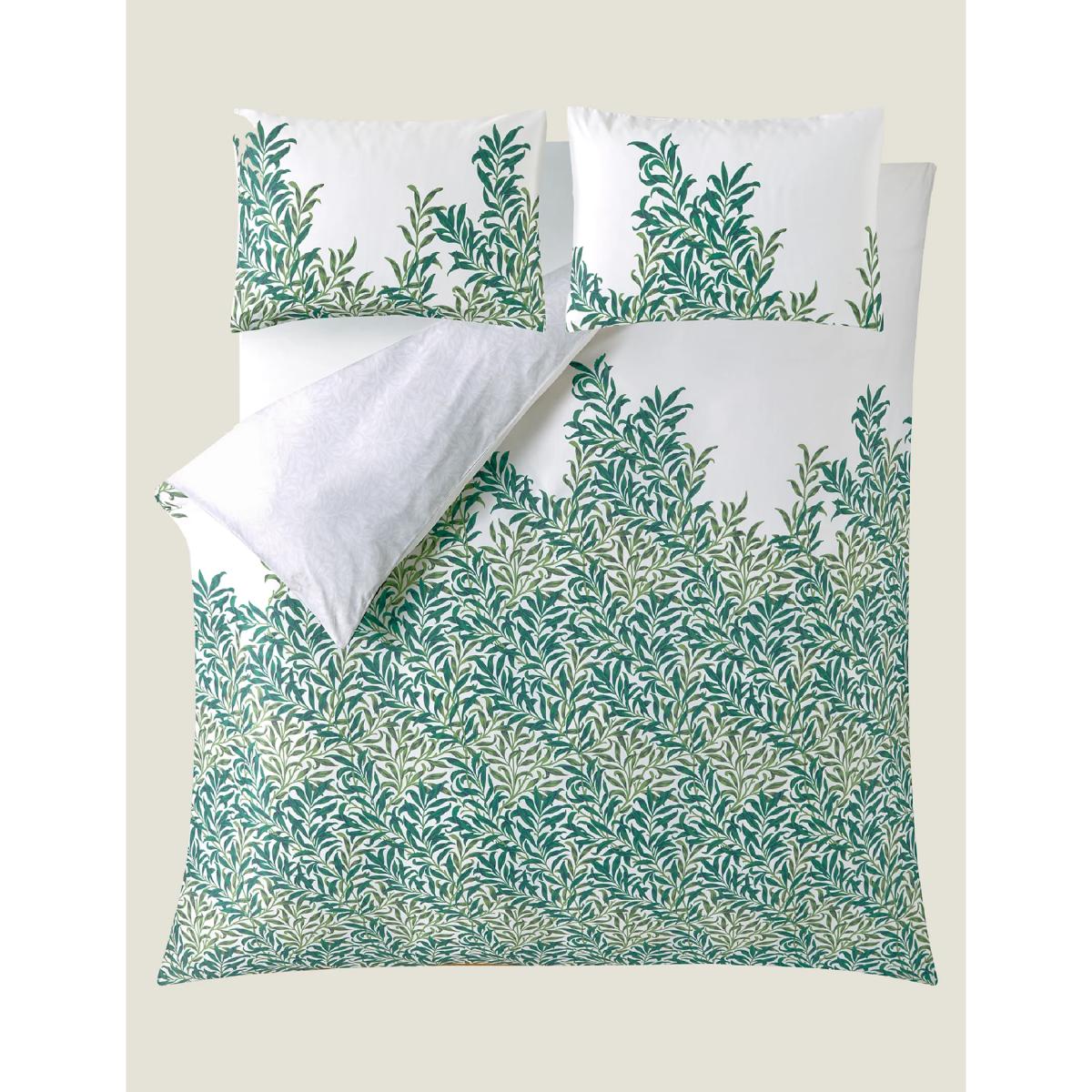 William Morris At Home Pure Cotton Sateen Creeping Willow Bedding Set - 5FT - Forest Green, Forest Green – image 8