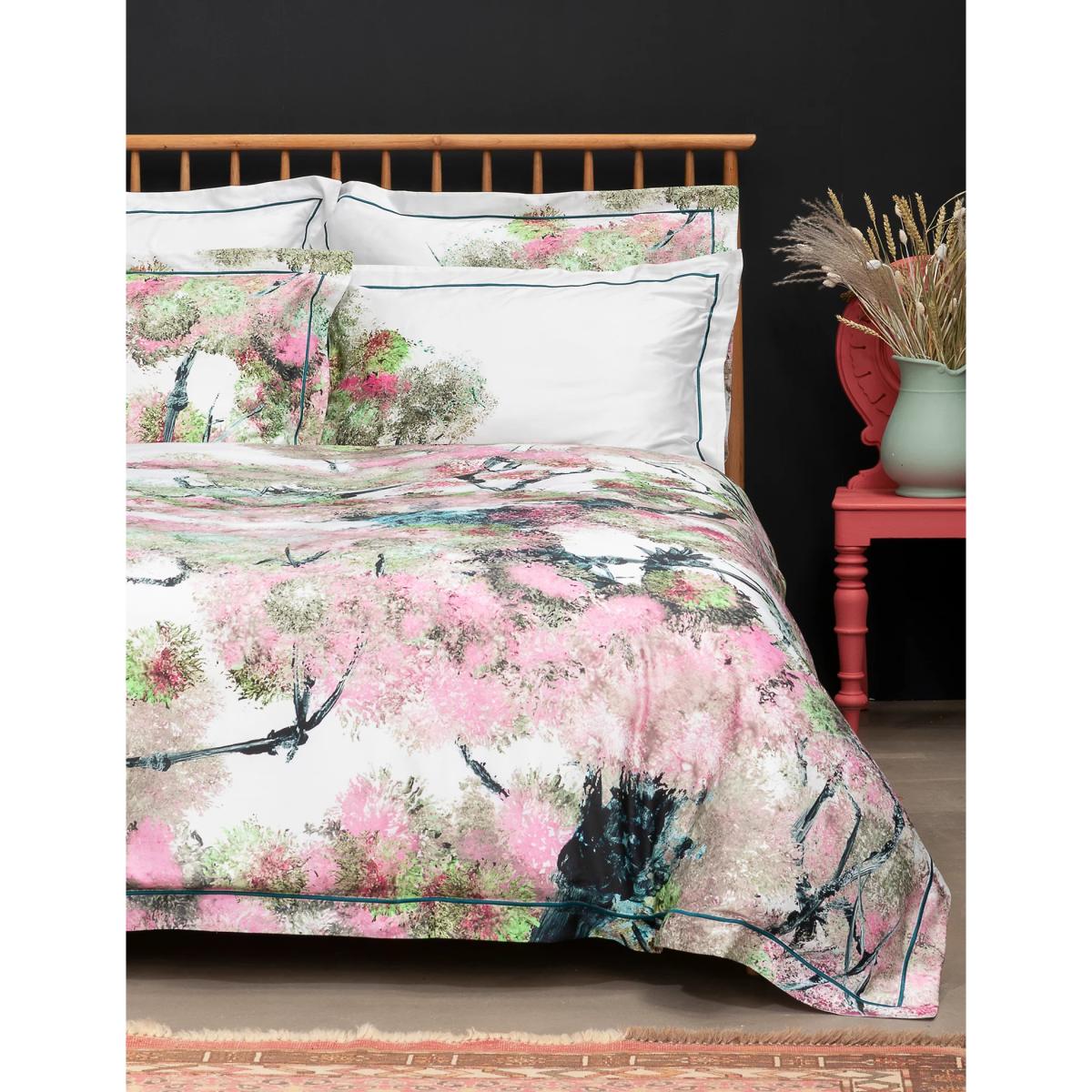 Timorous Beasties Pure Cotton Sateen Pinyin Tree Bedding Set - 5FT - Pink Mix, Pink Mix – image 2
