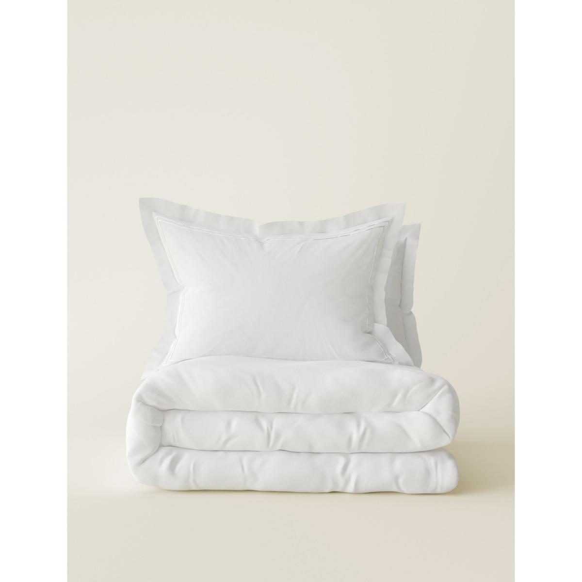 M&S 600 Thread Count Sateen Bedding Set - 5FT - White, White – image 2