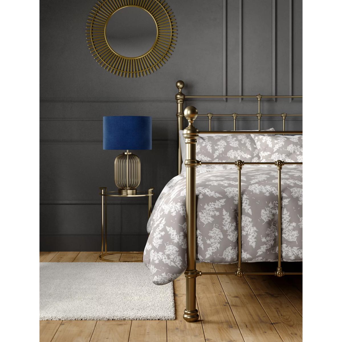 M&S Cotton Blend Fern Bedding Set - 5FT - Grey Mix, Grey Mix – image 4