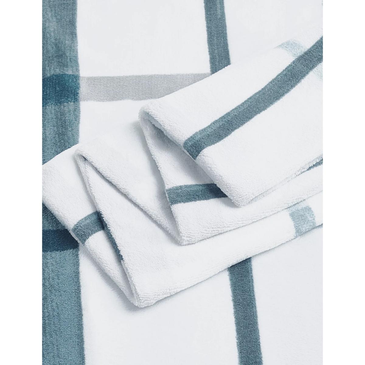 M&S Painterly Check Fleece Bedding Set - 5FT - Slate Blue, Slate Blue – image 2